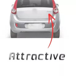 Emblema Letreiro ATTRACTIVE do uno 2012 a 2017