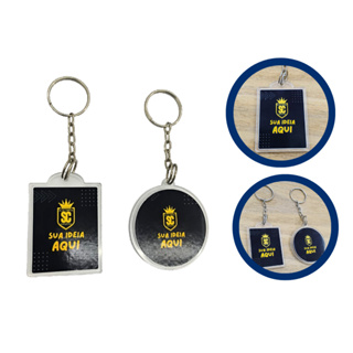 Kit 70,80, 100 Chaveiros em Acrílico Personalizado Lembrancinha Aniversário Resinado ou Somente Adesivado dos 2 Lados em Oferta na Shopee