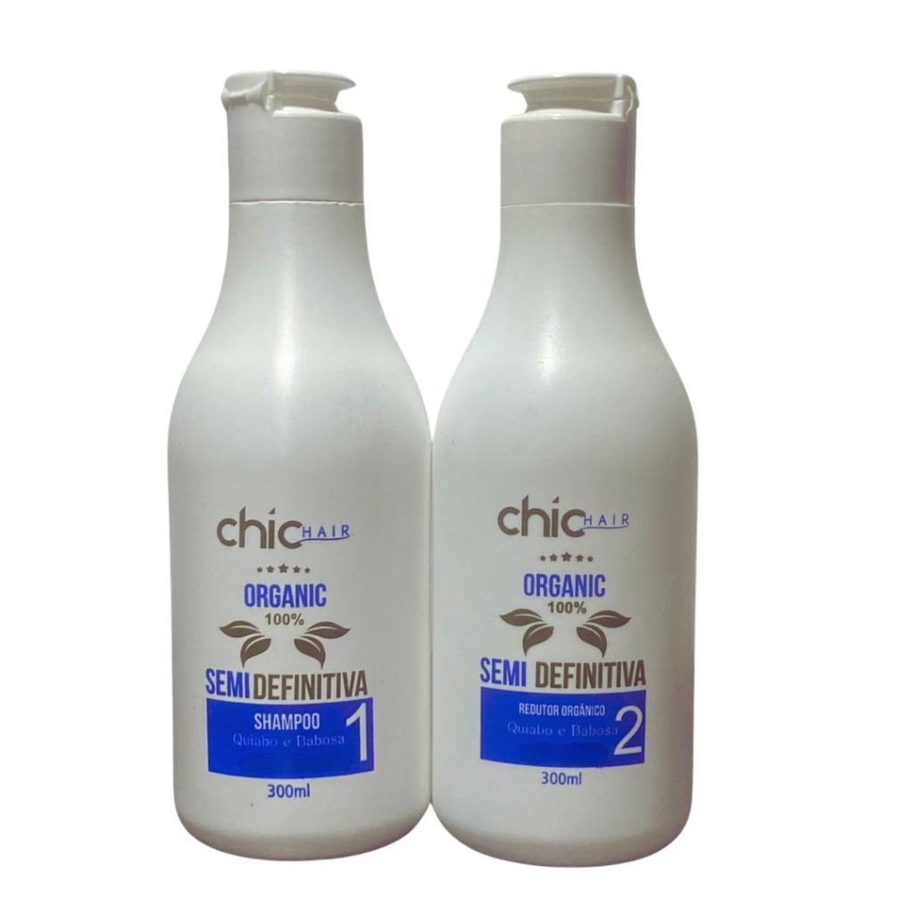 Semi Definitiva Organica Original  2x1 300ml Liso Perfeito e Natural em Oferta na Shopee