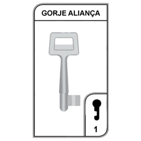 Chave Gorje Original Aliança - Modelos de 1 a 6