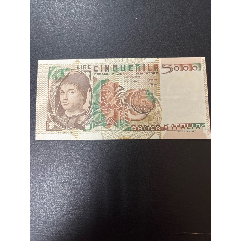Cédula Itália 🇮🇹 5.000 ₤ - Itália - Lira mbc B 496