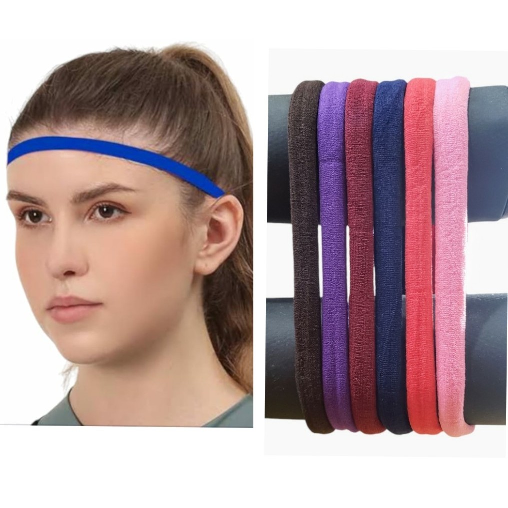 Kit 6 Elasticos Faixa De Cabelo Esportes Fitness Unisex Penteado Afro Puff  Elástico Colorido Grande