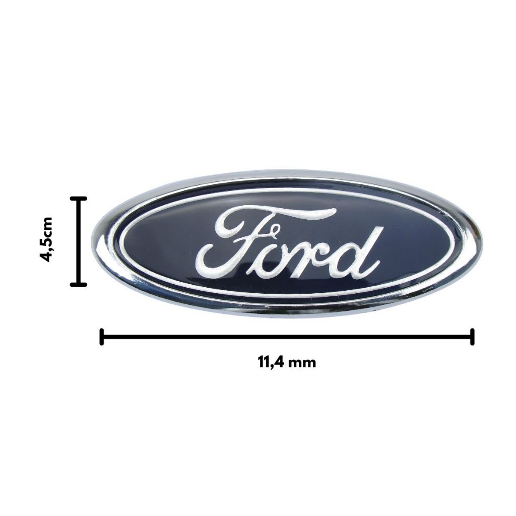 Emblema logo Ford Oval Porta Mala KA 08/16  FIESTA AMAZON 02/13 e Grade do KA 16>  - 115x45x8 mm em Oferta na Shopee