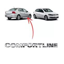 Emblema Letreiro COMFORTLINE para Fox Polo Jeta Gol Voyage 2008 a 2020