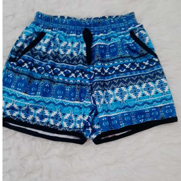 Short Bermuda Viscolycra Mescla Feminina Infantil Cintura Elastico Casual Estampado Floral em Oferta na Shopee
