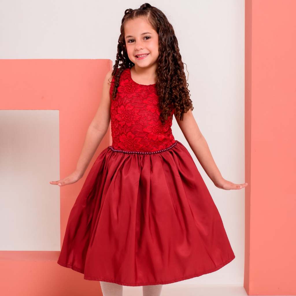 vestido infantil menina, cor tom de vinho, marsala, bordô, roupa de criança para festa, casamento, igreja, daminha