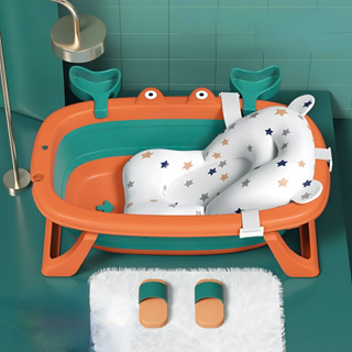 Banheira Recém-nascido Dobrável + Almofada Flutuante Branca Banho Do Bebê Prático E Seguro em Oferta na Shopee
