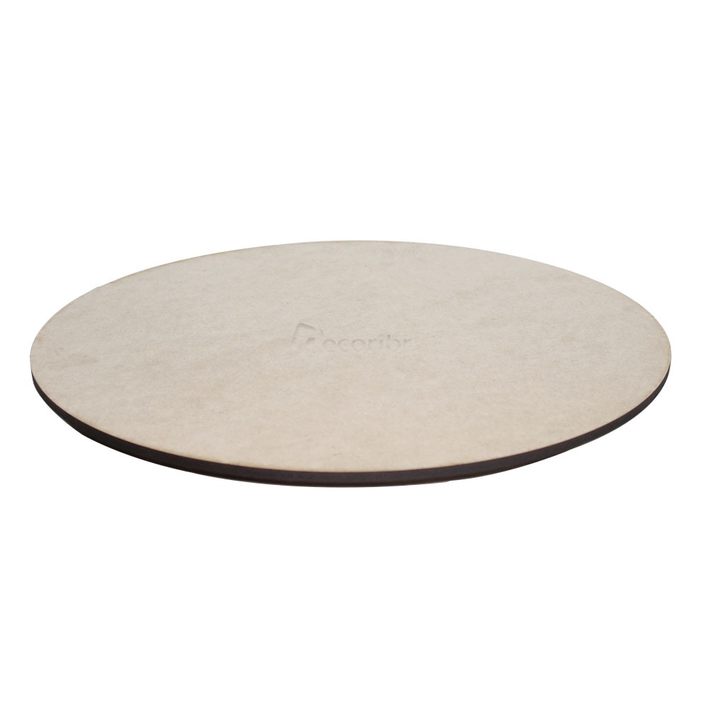 Suporte Para Tampo De Mesa Giratório 40 ou 50 Cm em MDF Cru - Decori Br