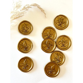 Lacres de cera Flor de Liz convite de casamento kit 10un - Envio Imediato em Oferta na Shopee