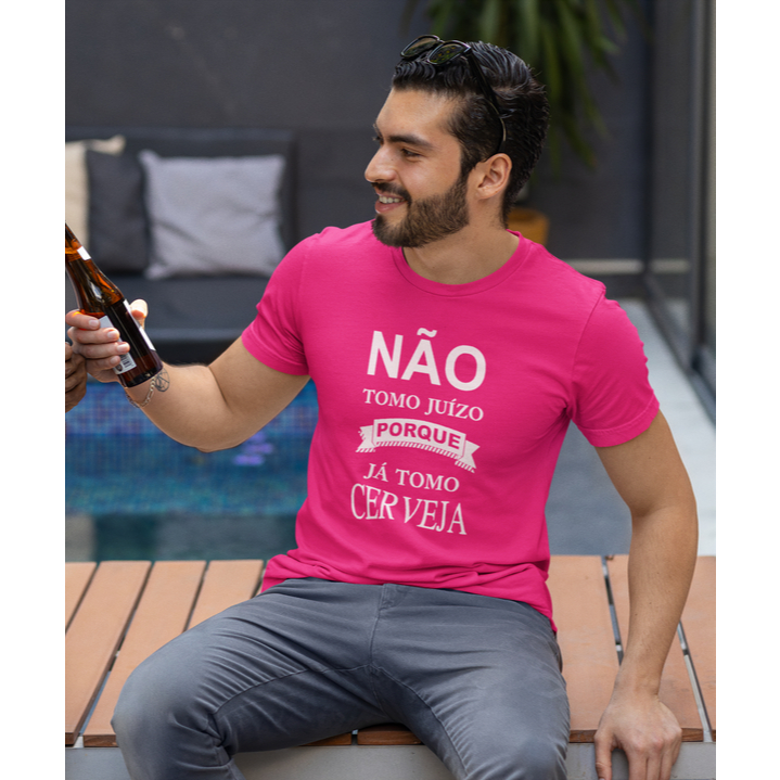 Camiseta Diversas Cores Estampa Frase Engraçada Cerveja Camisa Alta Qualidade Tecido Leve Lançamento