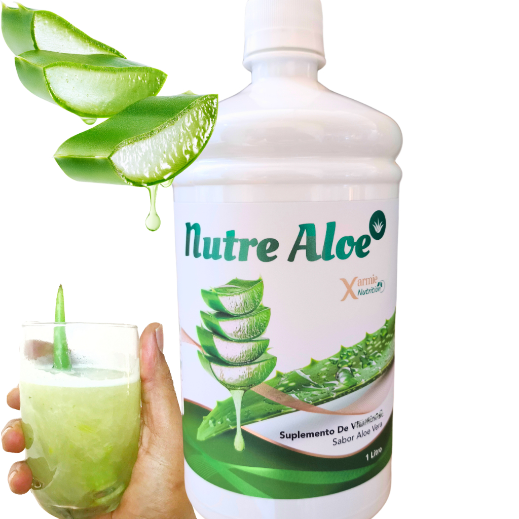 Suco De Babosa - Aloe Vera Gel Puro 1 litro Natural Vegan