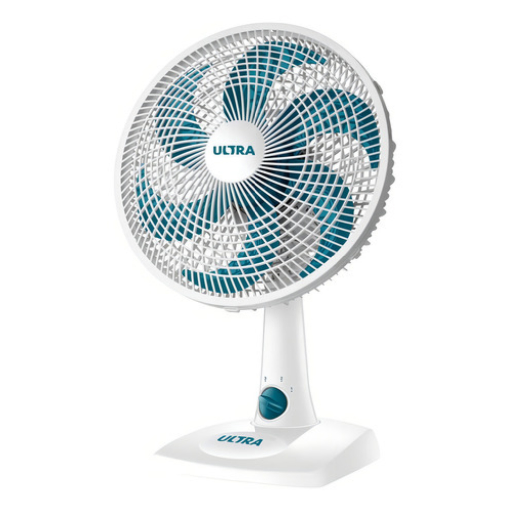 Ventilador De Mesa E Parede Ultra V-30b 30cm 6 Pás Branco Pás Azul 127v