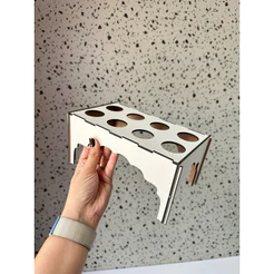 Expositor de Cone Trufado em MDF 3mm 8 furos