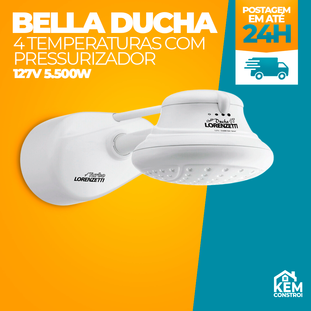 Chuveiro Bella Ducha 4 Temperaturas Branca Lorenzetti: Onde Comprar | BuscaProdutos