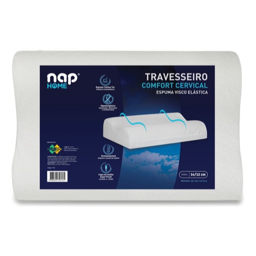 Travesseiro Cervical Ortopédico Comfort Nap Nasa