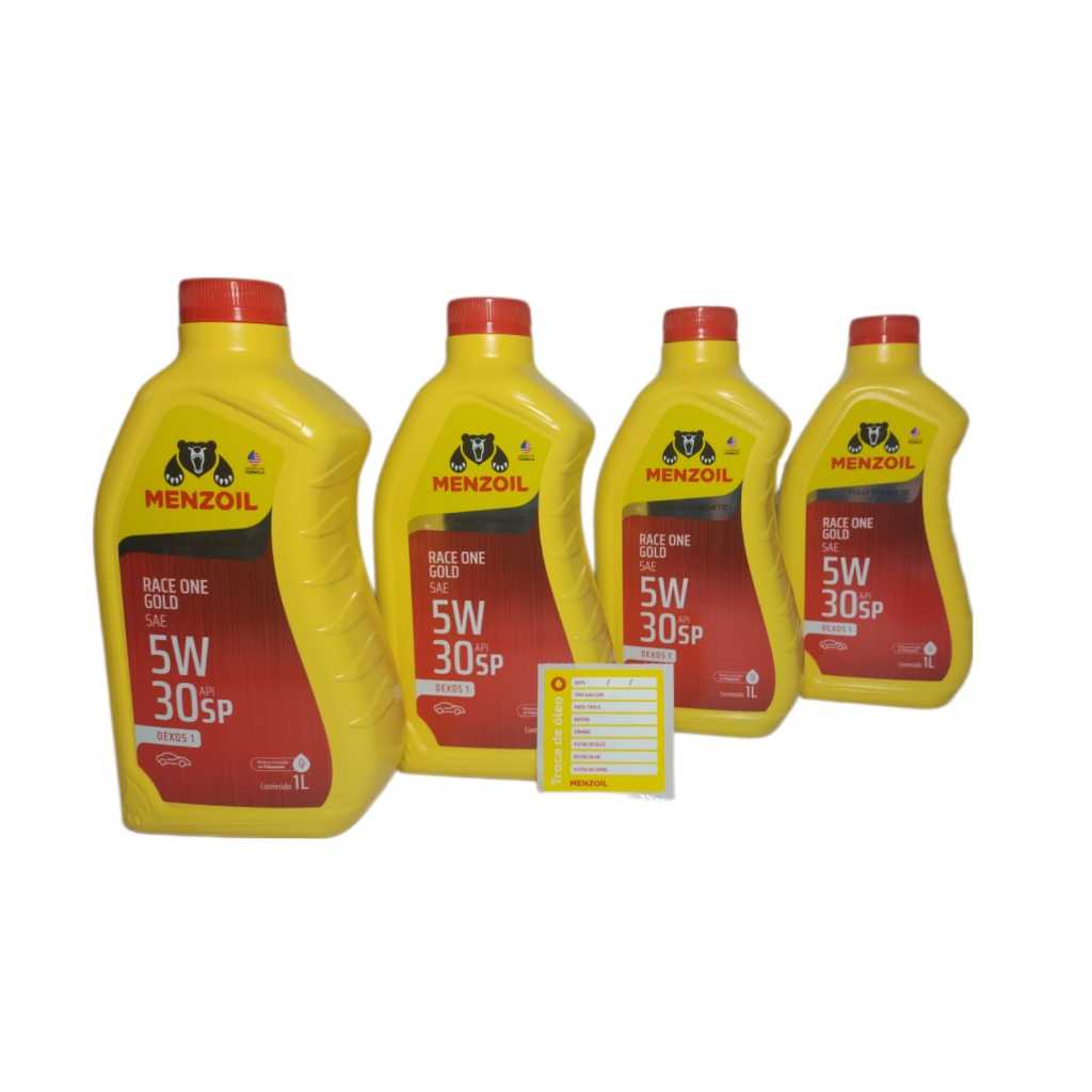 4 Litros Óleo Motor 5w30 API SP Sintético Menzoil em Oferta na Shopee