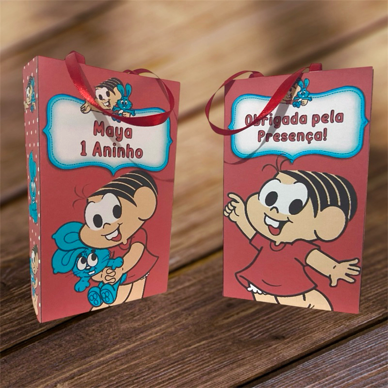 Sacolinha personalizada Mônica 15 unidades