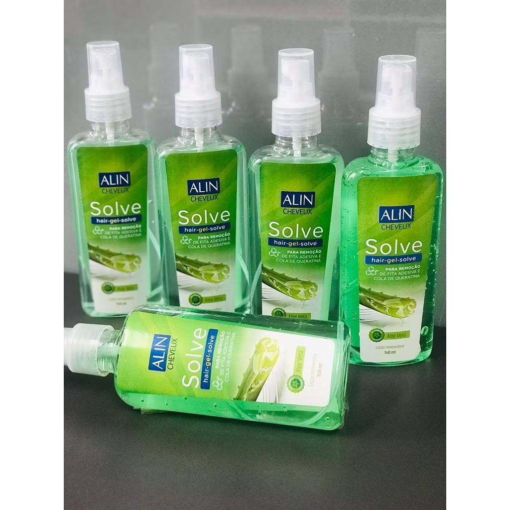 Remove mega hair de fita adesiva, removedor nano pele e mega hair invisible com aloevera e babosa
