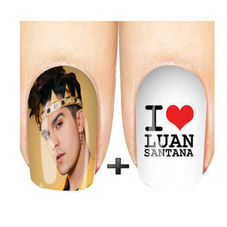 Película de unha cartela com 12 unidades - luan santana | adesivo de unha | decoração para unhas. em Oferta na Shopee