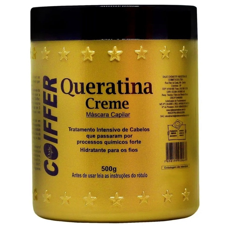 Queratina Creme Coiffer 500g Original Mascara De Hidratação em Oferta na Shopee