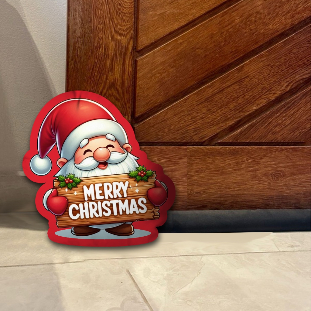 Peso de porta natal 3D Merry Christmas
