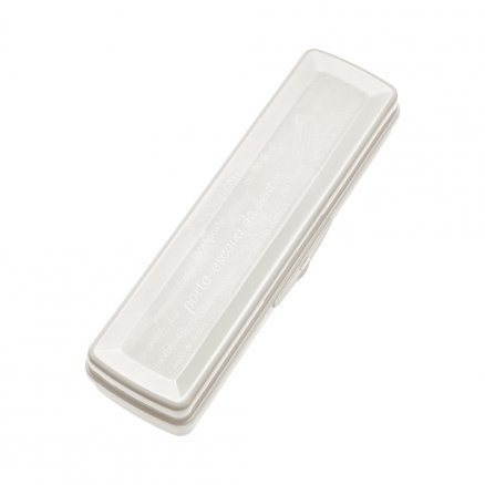 Porta Escova de Dente de Plástico bege Linha Fit Sanremo