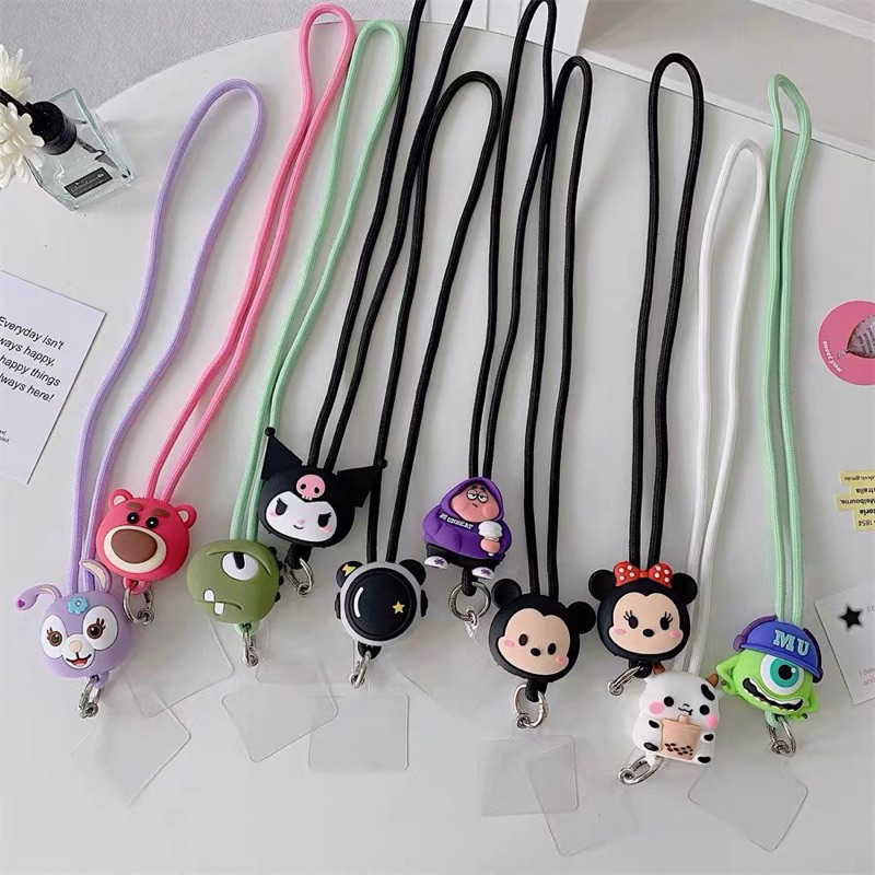 Cordão De Pescoço De Desenhos Ajustável Para Capinha de Celular Universal Personagens Fofos