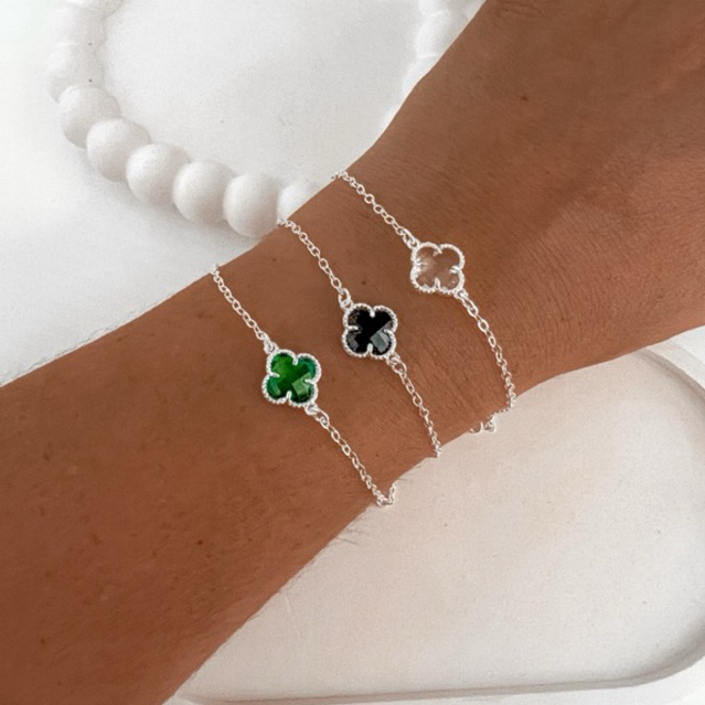 Pulseira Trevo Joia em Prata 925 Original Premium Vários Modelos em Oferta na Shopee