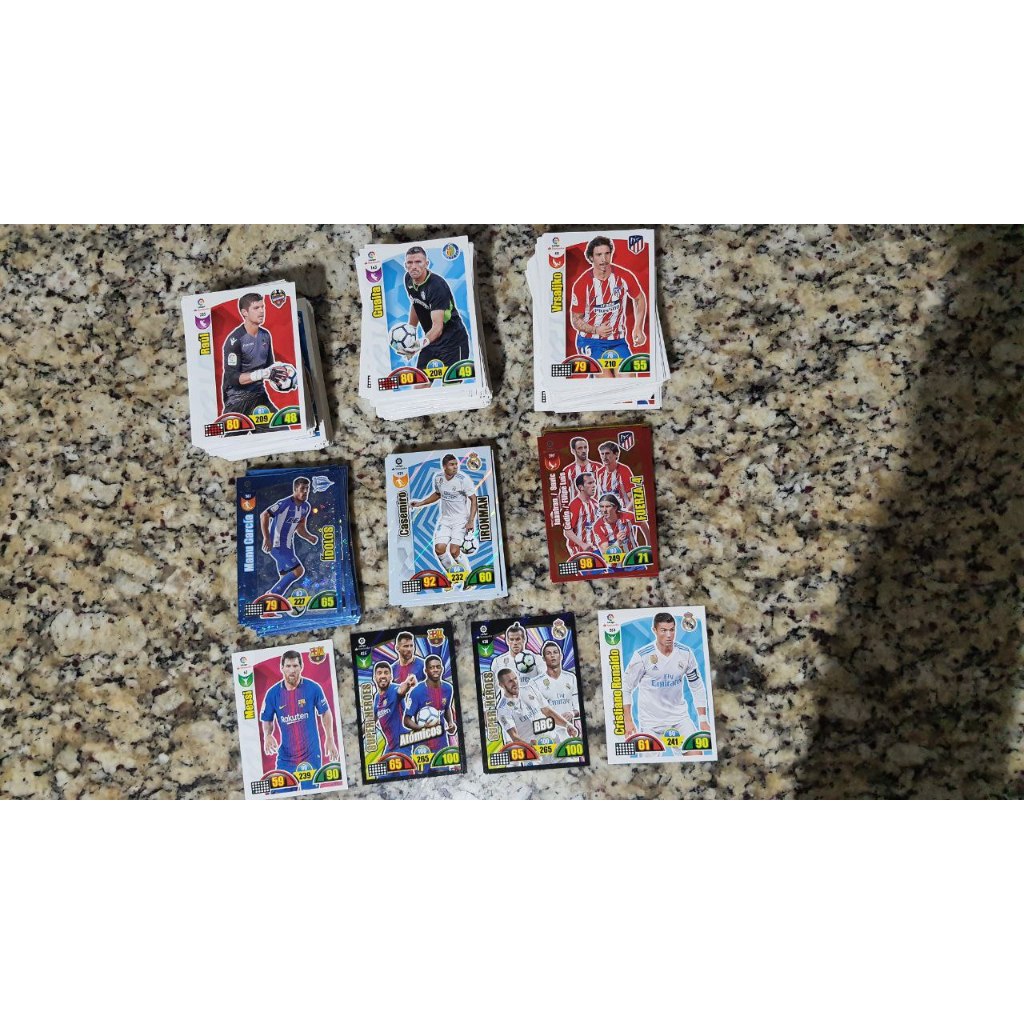 coleçao semi-completa de cards Adrenalyn XL La Liga Santander 2017/2018 CAMPEONATO ESPANHOL
