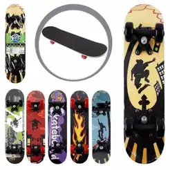 SKATE MONTADO JUVENIL COMPLETO SHAPE MADEIRA E LIXA TAMANHOS DIVERSOS