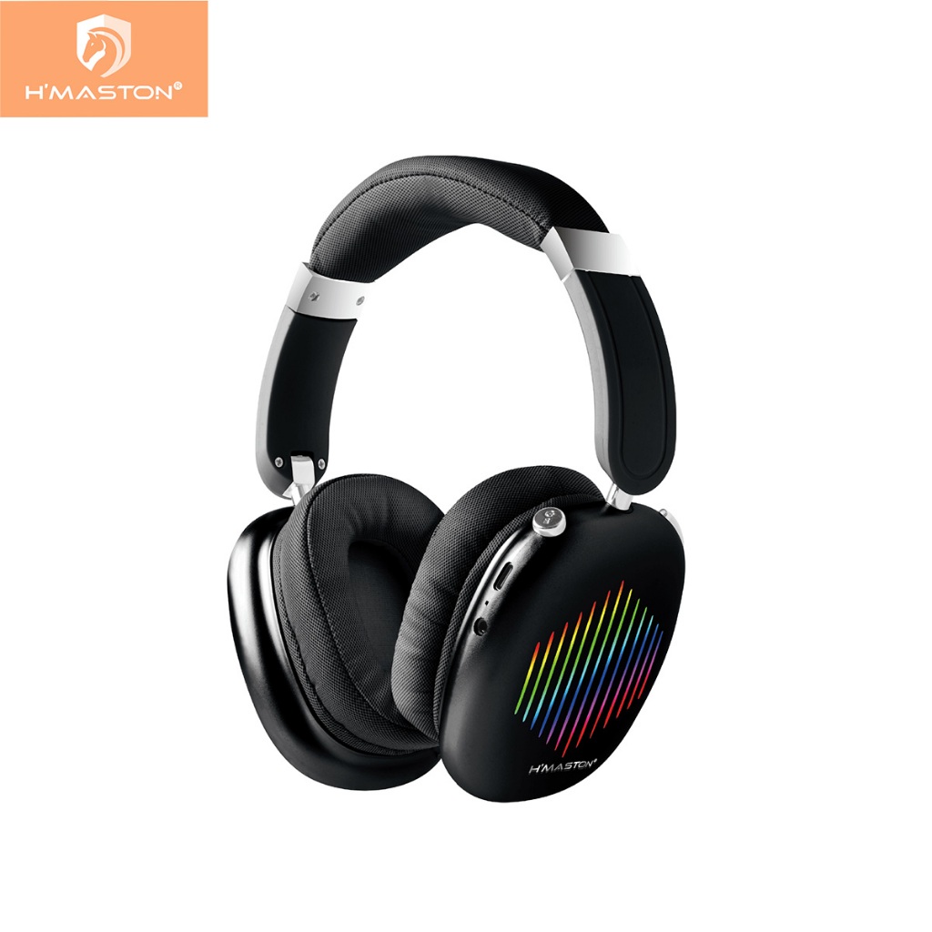 H'maston SN-23 Headset Bluetooth Fone Sem Fio Com Luzes Rgb Microfone em Oferta na Shopee