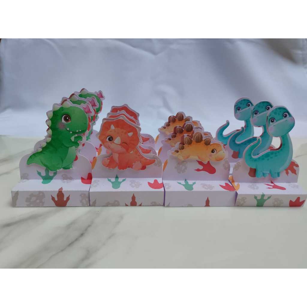 Porta Bis Duplo Personalizado para lembrancinha de Festa - Dino Baby em Oferta na Shopee