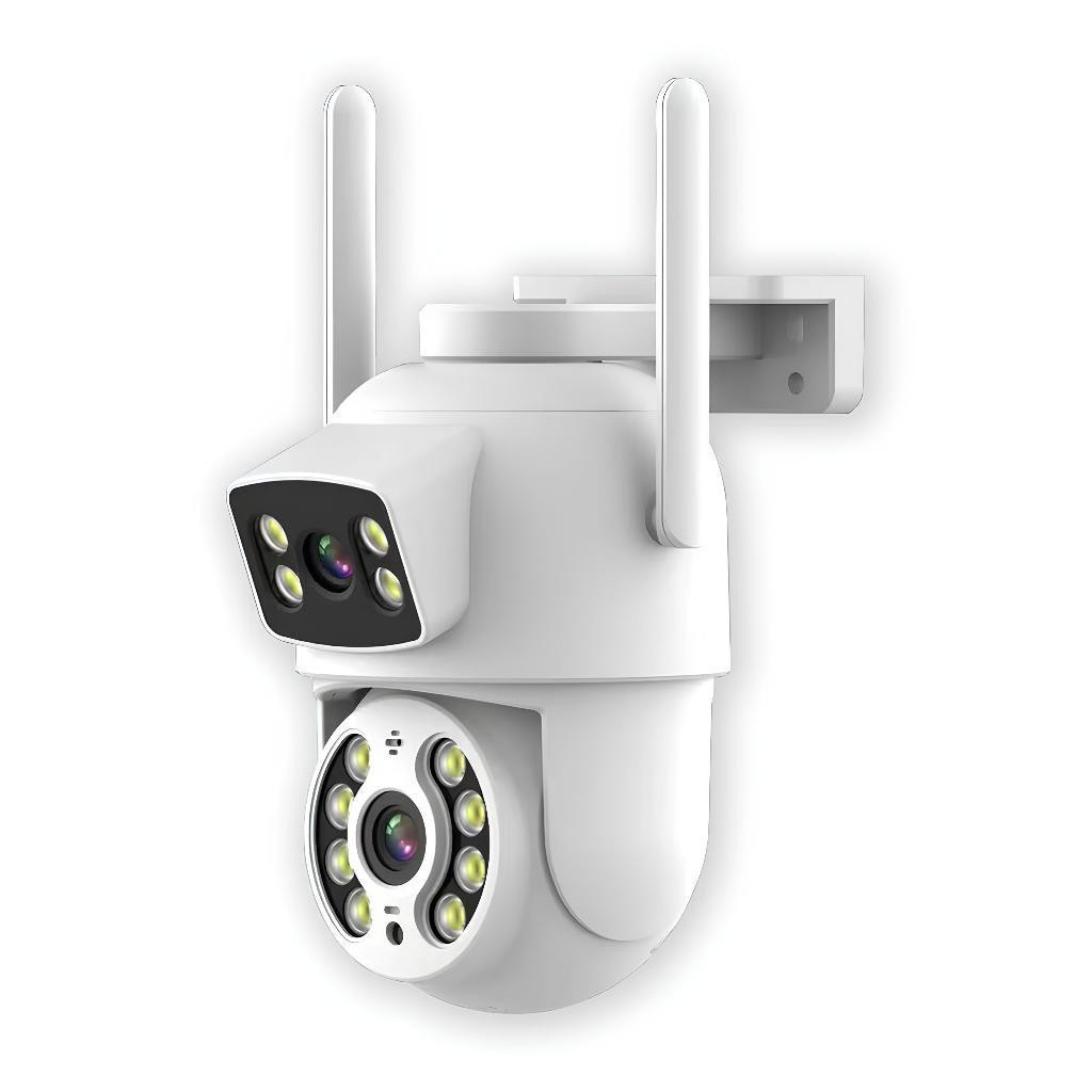 Câmera De Segurança a Prova de água Lente Dupla APP YOOSEE IP66 Camera IP WiFi 360