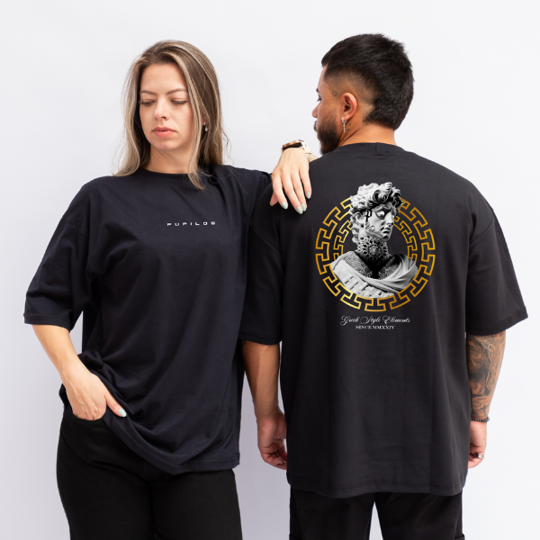 Camiseta Oversized Academia Masculino Streetwear Estampa em DTf, Camiseta Unissex