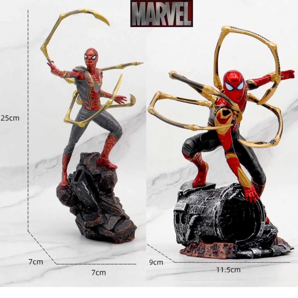 Homem Aranha 20-25cm Spider Man Marvel Avengers Vigandores Figura de Ação Action Figure Colecionavel Presente Decoração anime Geek Comic DC