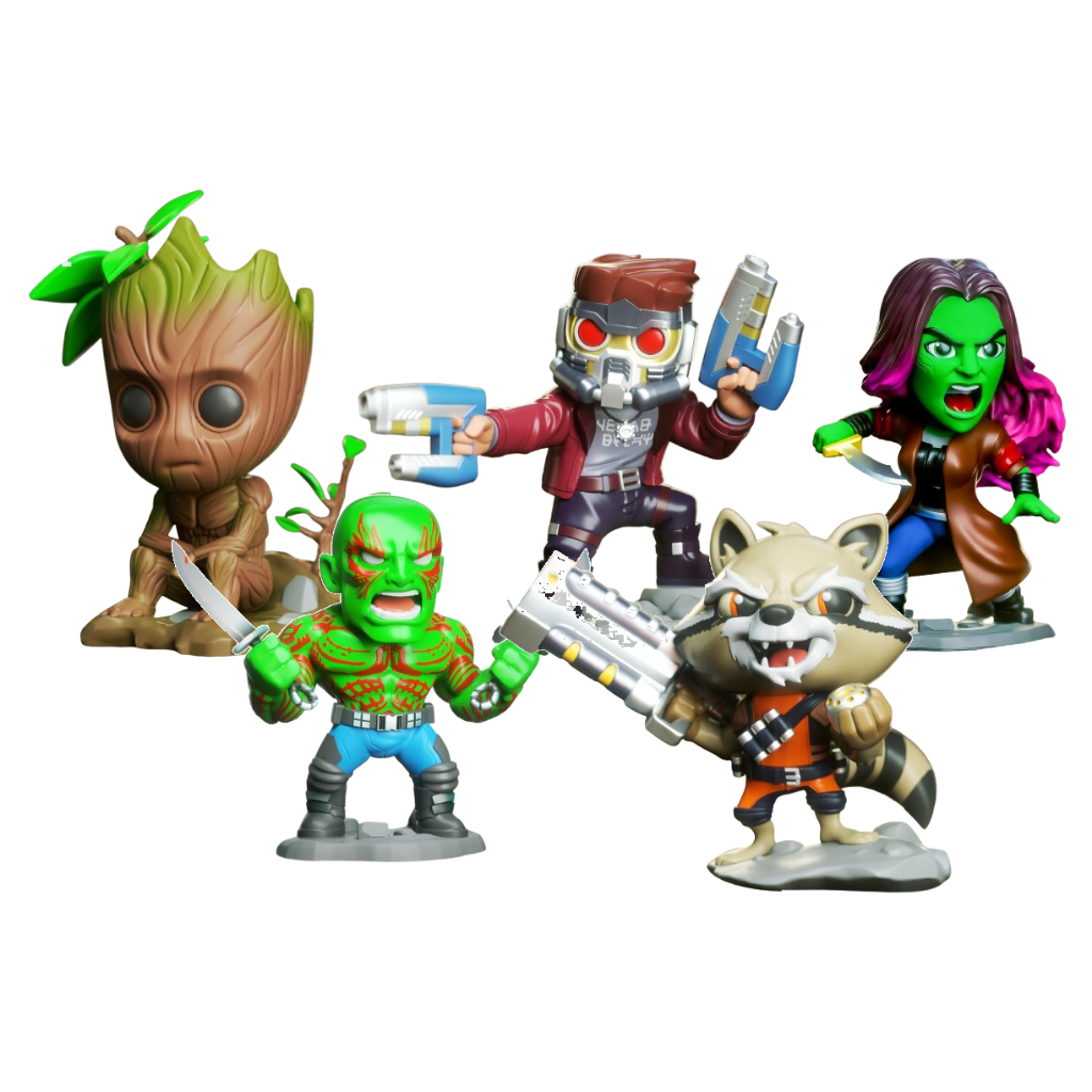 Personagens Guardiões da Galaxia Marvel Chibi Nendoroid Figura Boneco