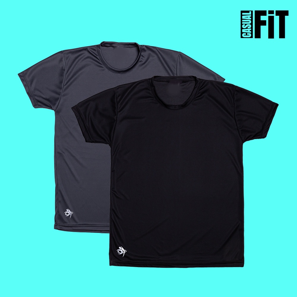 Kit Conjunto 2 Camisetas Dry Fit Masculina Casual- Treino- Academia- Esportes- Corrida- Futebol em Oferta na Shopee