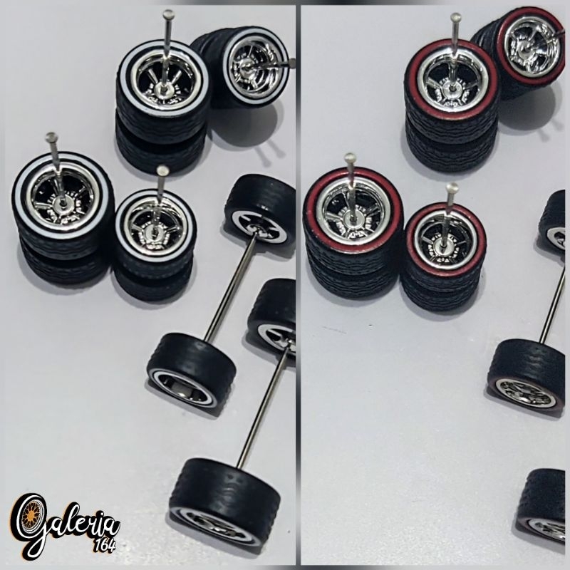 Rodas com pneus de borracha para hot Wheels 10+12mm, rodas de borracha 10+12mm para miniatura 1/64