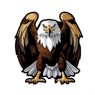 Adesivo águia 18 cm para carro, moto e caminhão em Oferta na Shopee