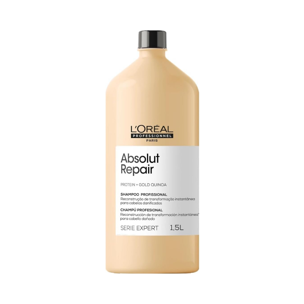 Absolut Repair Gold Quinoa Shampoo de 1,5L - L'Oréal em Oferta na Shopee