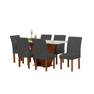 Kit 06 Capas Para Cadeira Jantar Com Elástico Malha Gel Decoração Elegante Sala Festa Luxo Varias Cores em Oferta na Shopee