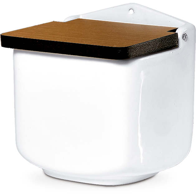 Saleiro de Cerâmica Tampa de MDF Segunda Linha Defeitos Cozinha em Oferta na Shopee