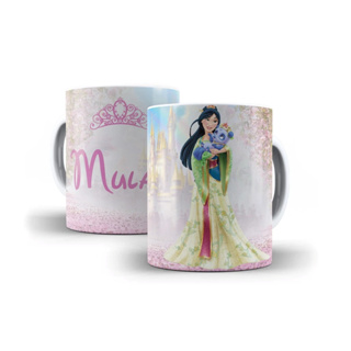 Caneca Personalizada Princesas Da Disney Com Seu Nome em Oferta na Shopee