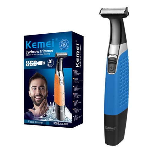 Kemei 1910 Maquina de Barbear Aparador de Pelos Masculino Raspar Pelos Íntimos Axila Virilha barba em Oferta na Shopee