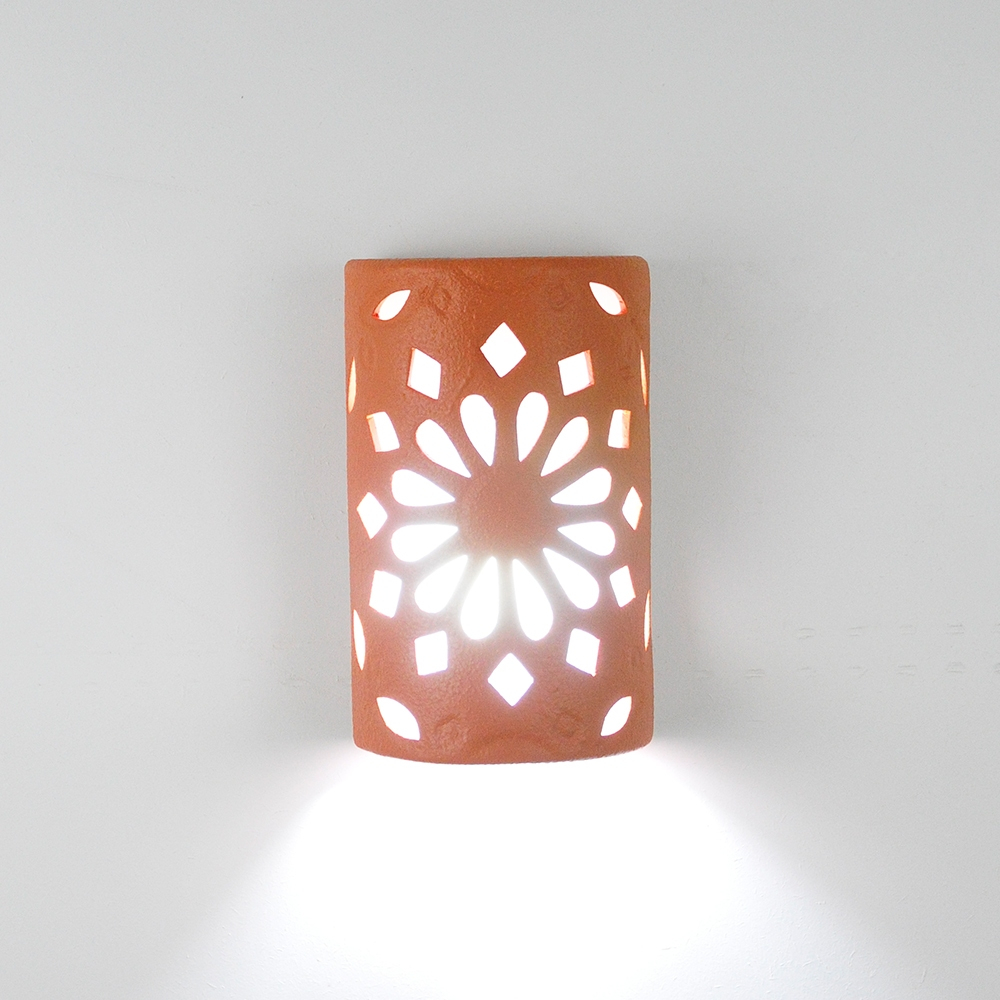 Arandela Luminária de Parede Cerâmica Zahra Grande 28 CM ATURA em Oferta na Shopee