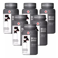 Kit 6x Bcaa 2400mg - 60 Cápsulas cada - Max Titanium