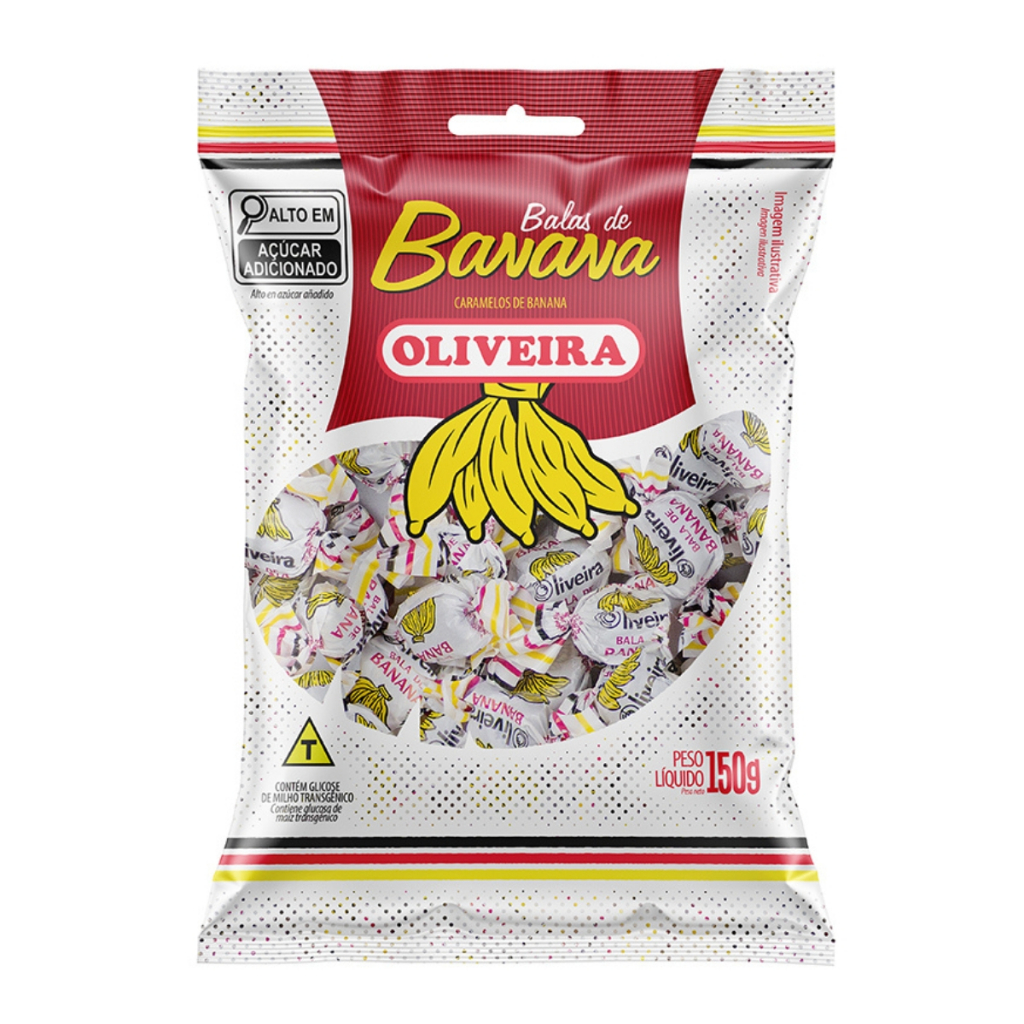 Balas De Banana 150g Oliveira em Oferta na Shopee