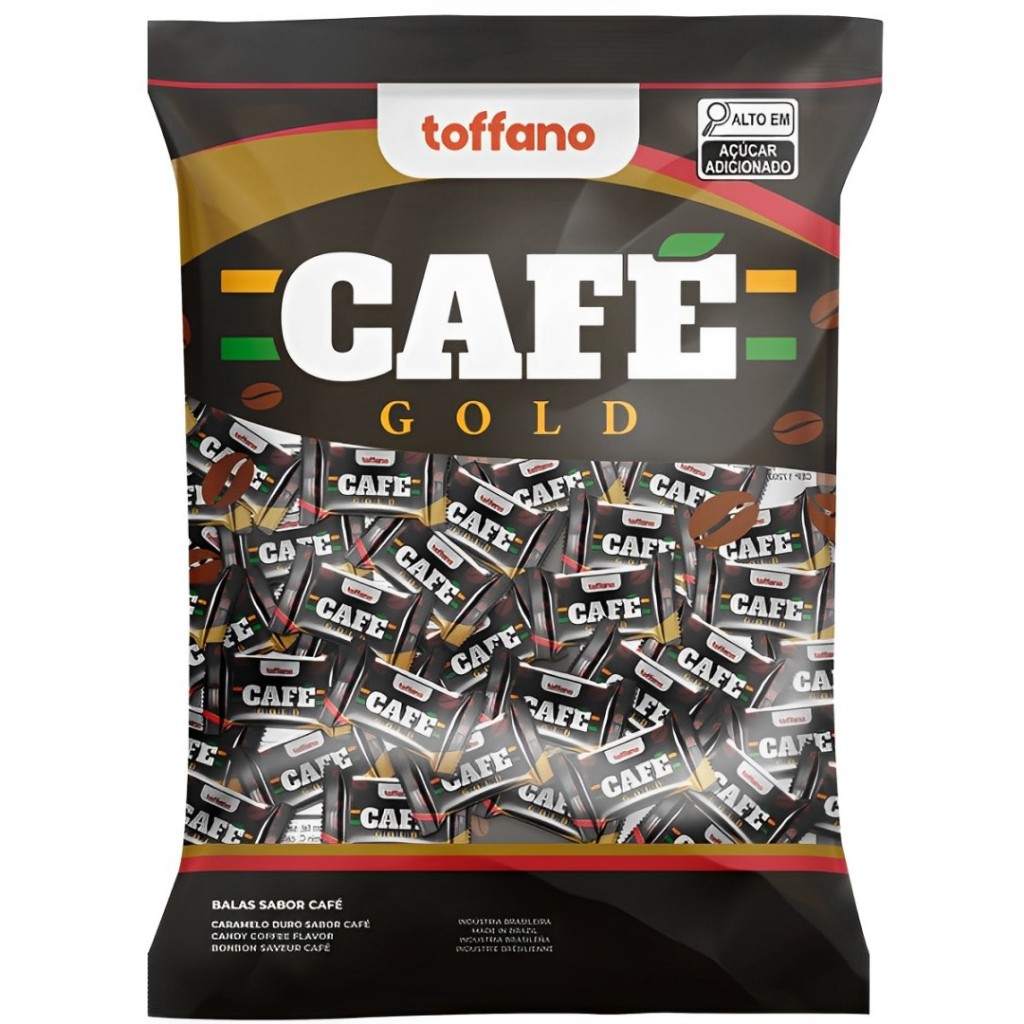 Balas Dura Café Gold 500g Toffano Ideal Para Revenda e Festas Embalagem Econômica em Oferta na Shopee