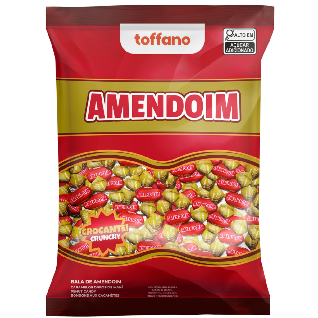 Balas Dura de Amendoim 500g Toffano em Oferta na Shopee
