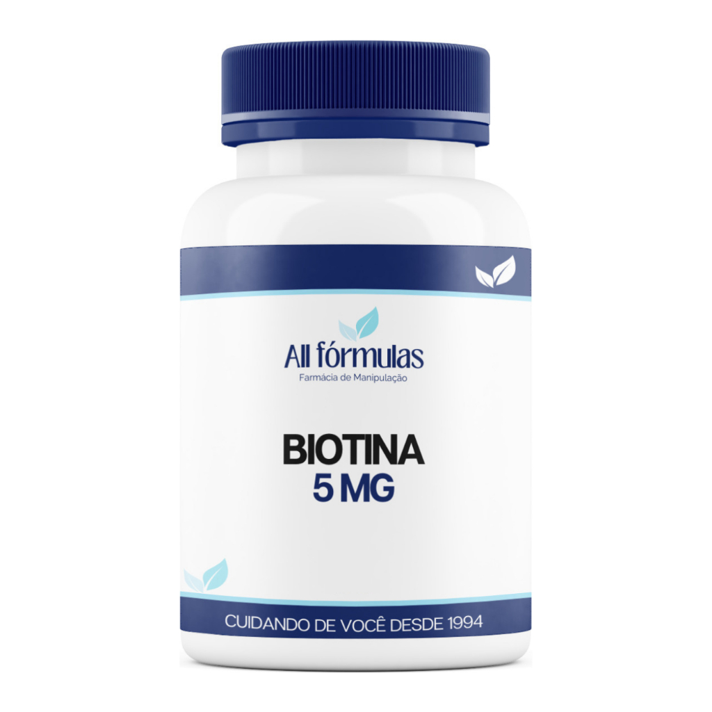 Biotina 5 Mg - 60, 120, 180 Cápsulas - Pura em Oferta na Shopee